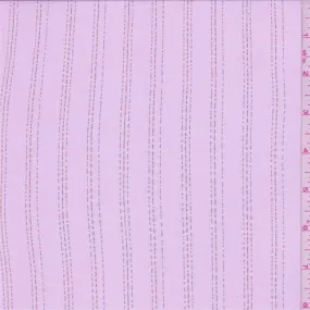 2 7/8 YD PC-Baby Pink Stripe Silk Crinkled Chiffon Fabric