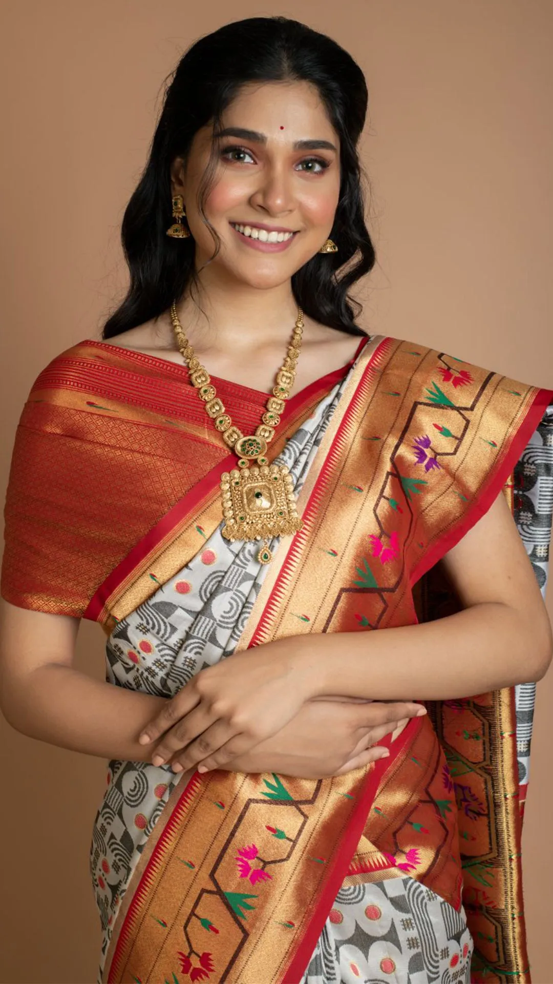 Abstract Banarasi Silk Saree