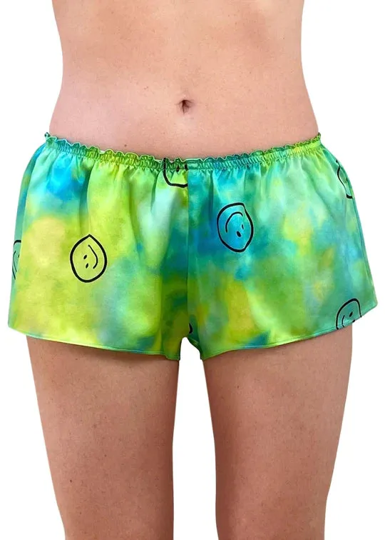 Acid Trip Silk Flutter Shorts