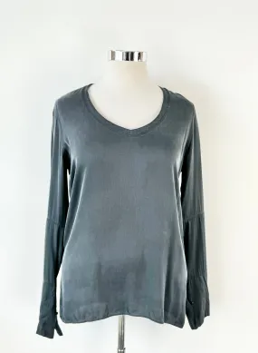 Ahlvar Gallery Black Silk Blend Blouse - AU12