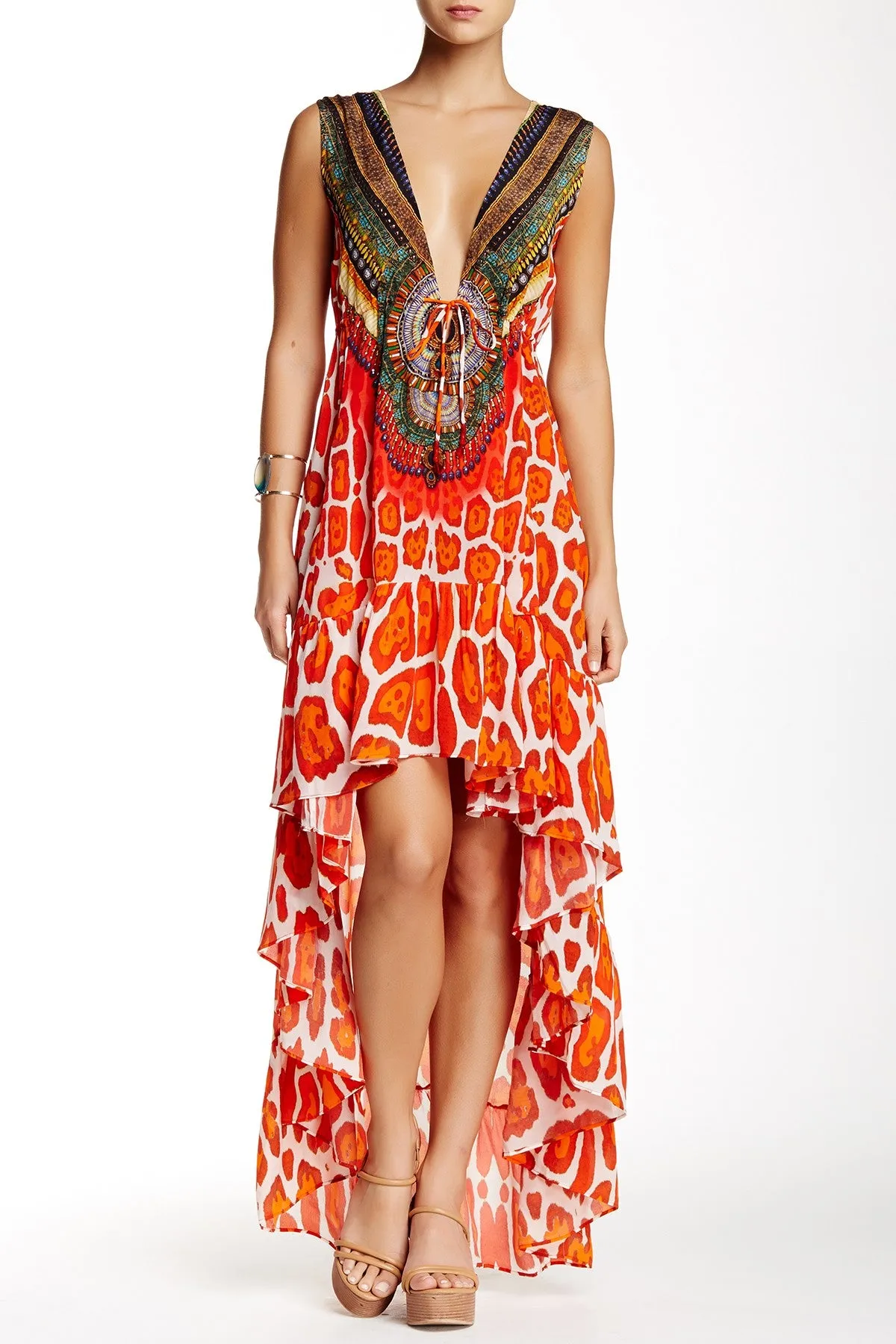 Animal Print Long Summer Dresses