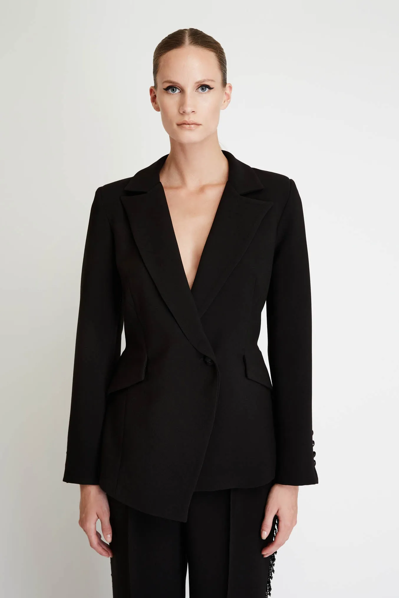 Asymmetrical Blazer in Black