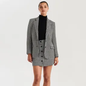 Bella Woven Blazer (Houndstooth)