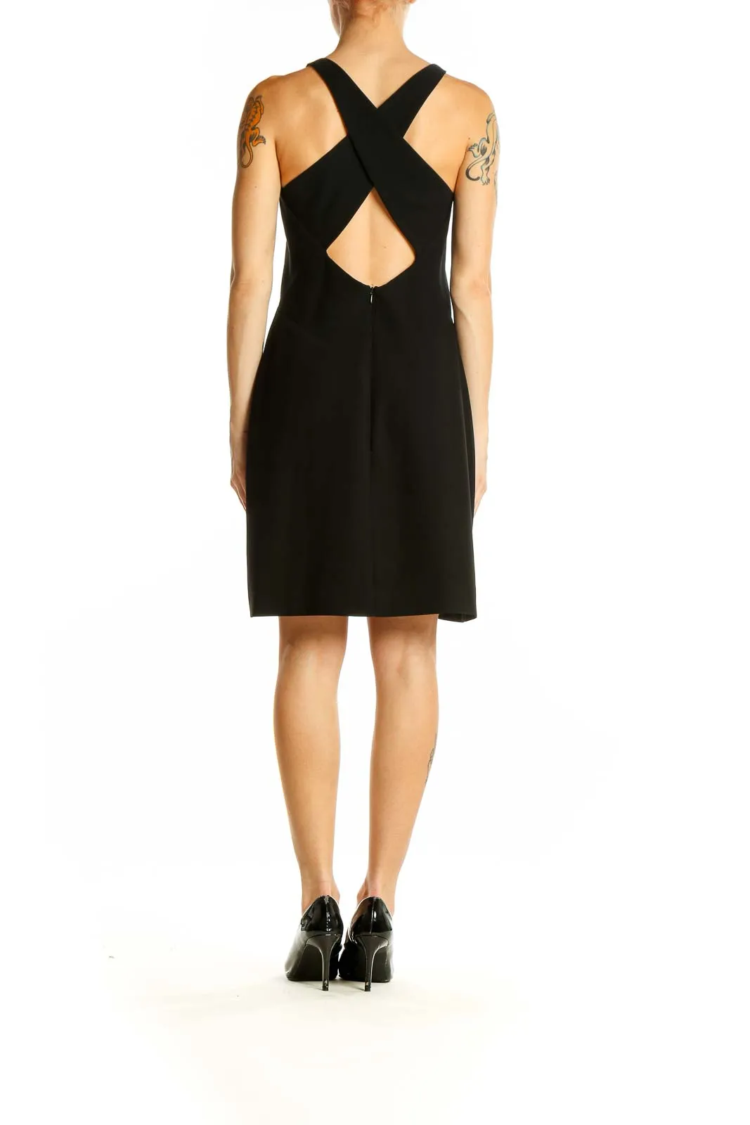 Black Sleeveless Cocktail Dress