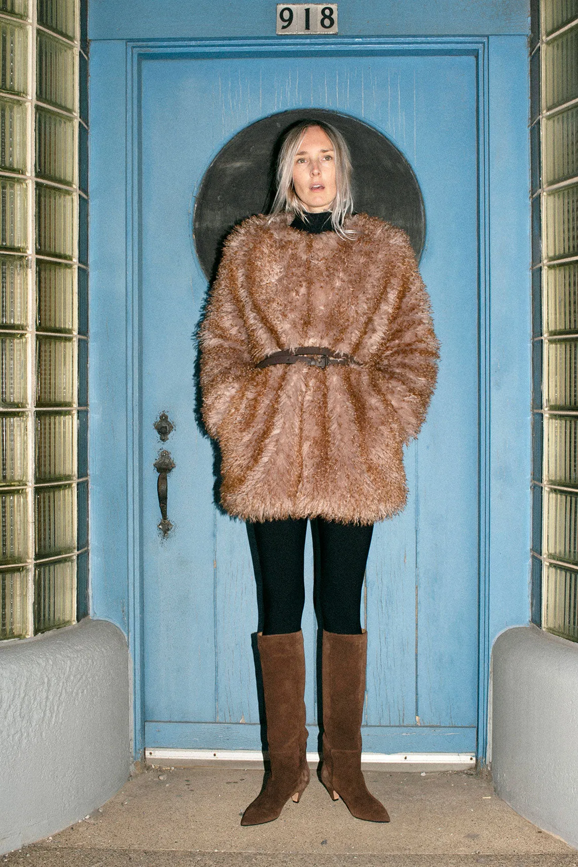 Camel Faux Fur Fifi Jacket