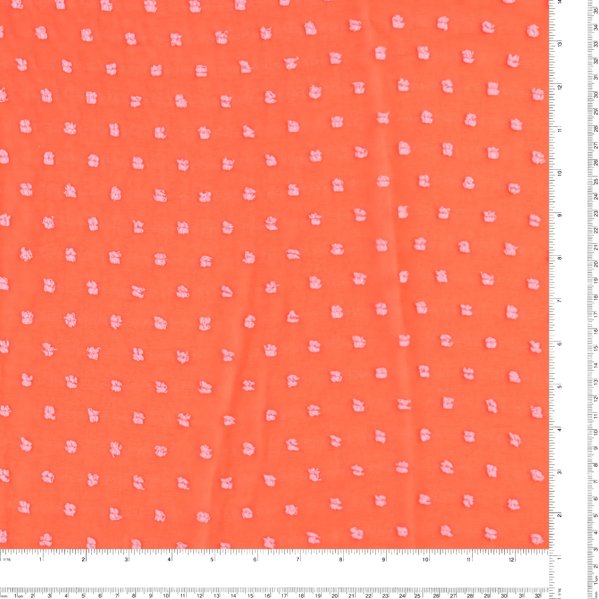 Clipped Chiffon - ROSY - Orange