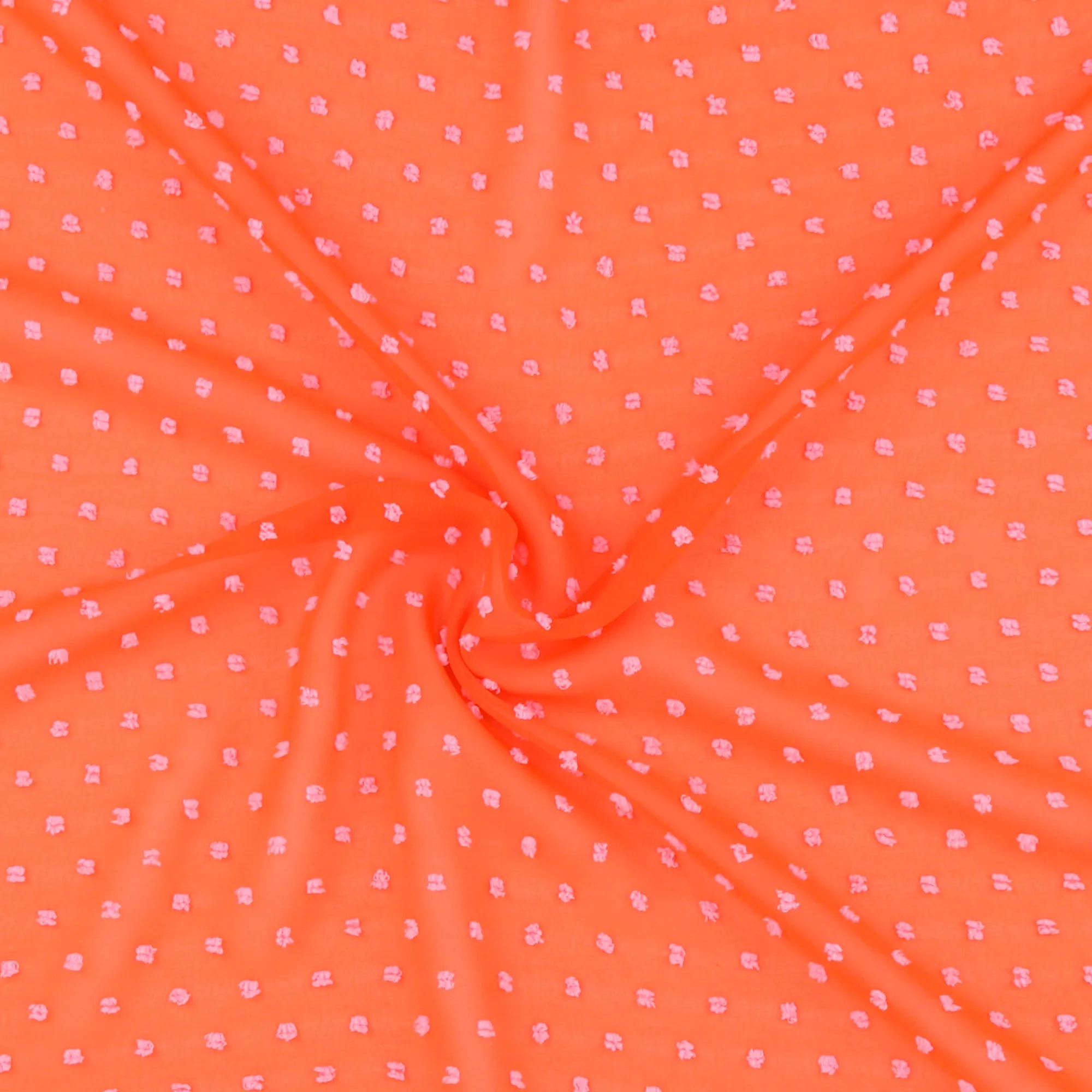 Clipped Chiffon - ROSY - Orange