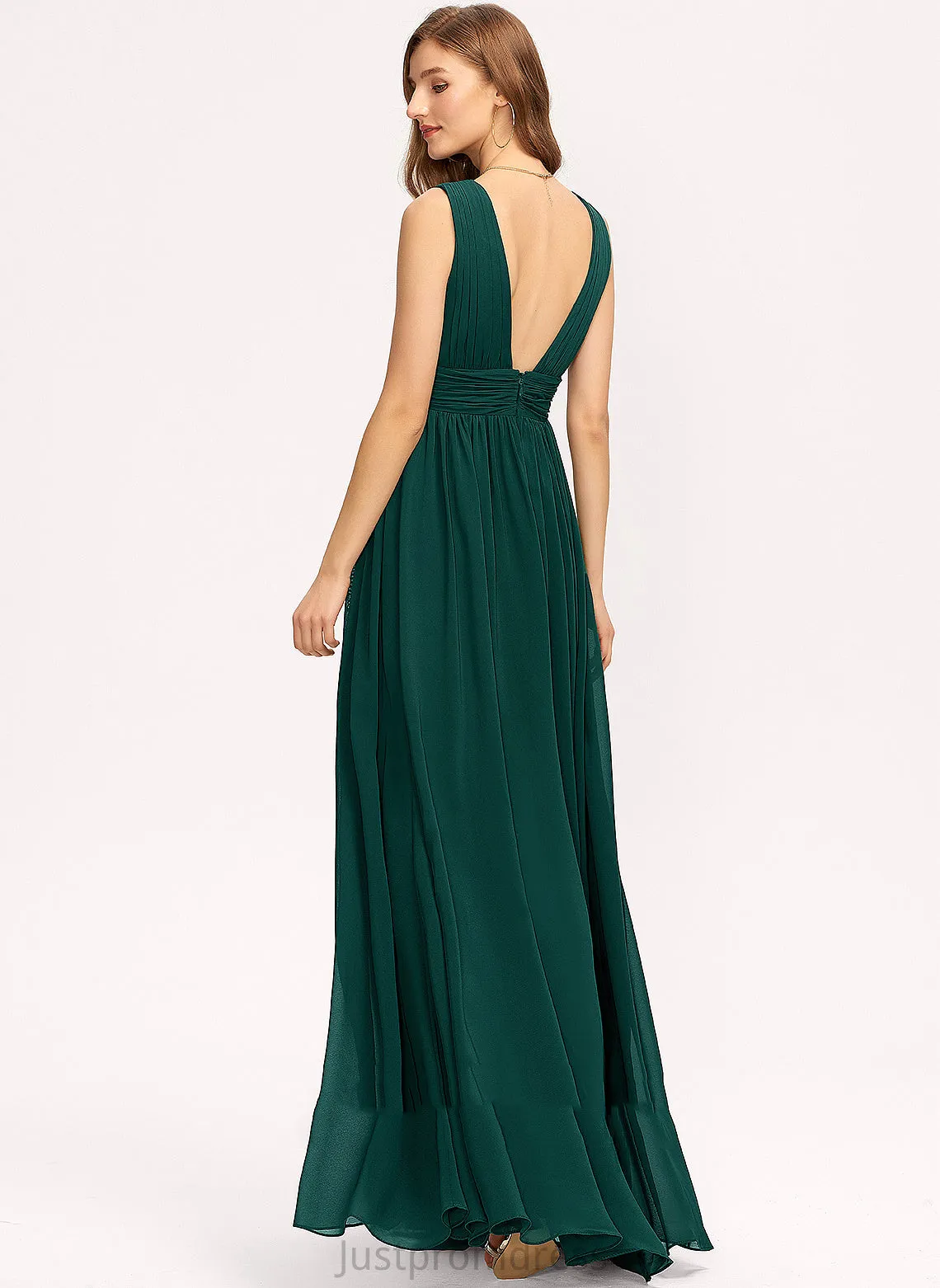 Dresses V-Neck Formal Dresses A-line Mackenzie Chiffon