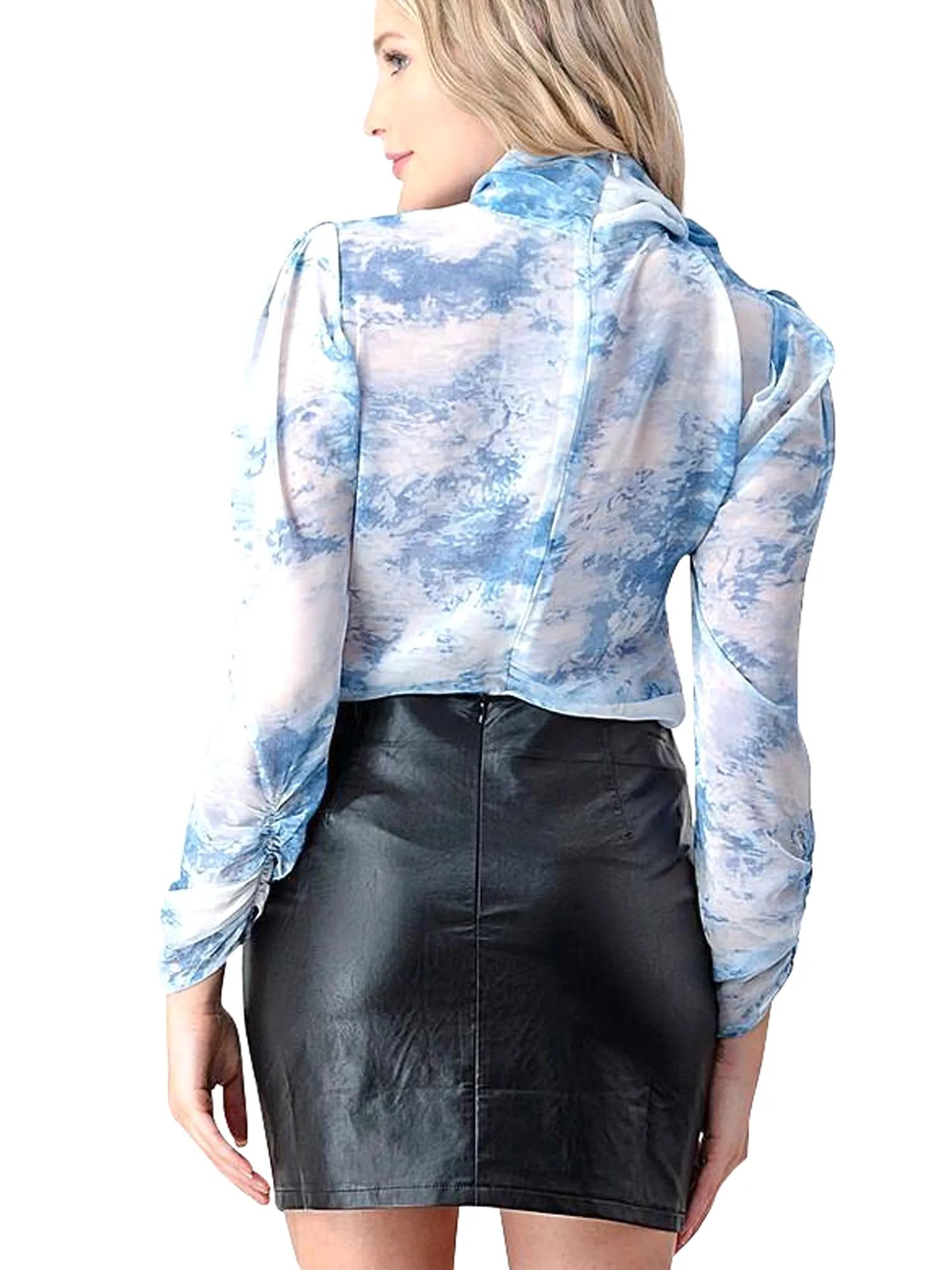 Evenuel Tie-Dye Scarf Blouse