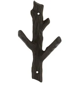 Faux Bois Branch Cast Iron Wall Hook