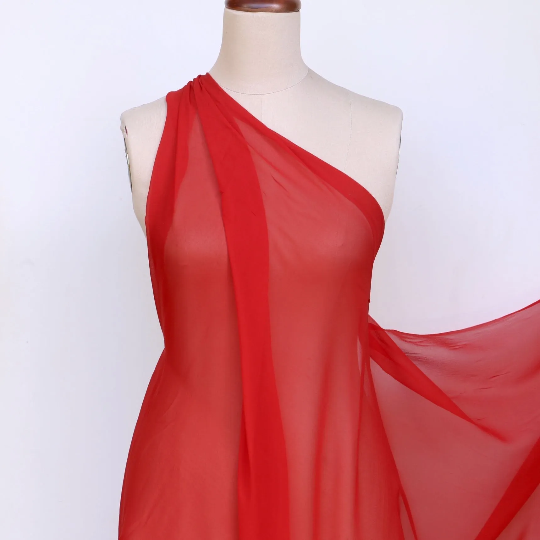 Gette Cherry Silk Georgette