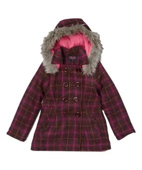 Girl Faux Fur Hood Coat