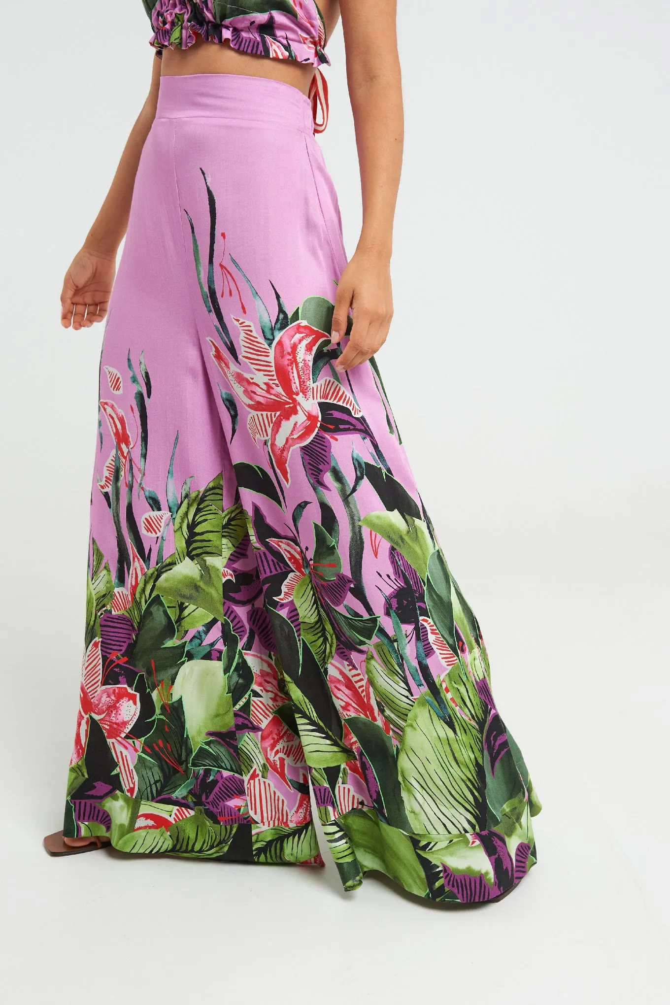 Hawaiian Lily Palazzo Pants