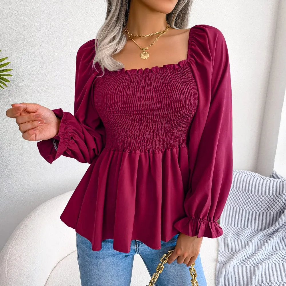 Hazel Long Sleeve Chiffon Shirt