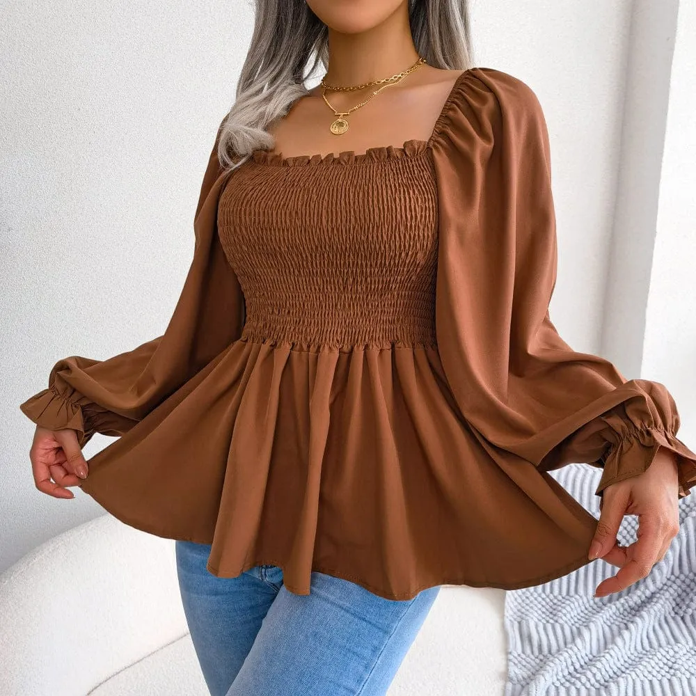 Hazel Long Sleeve Chiffon Shirt