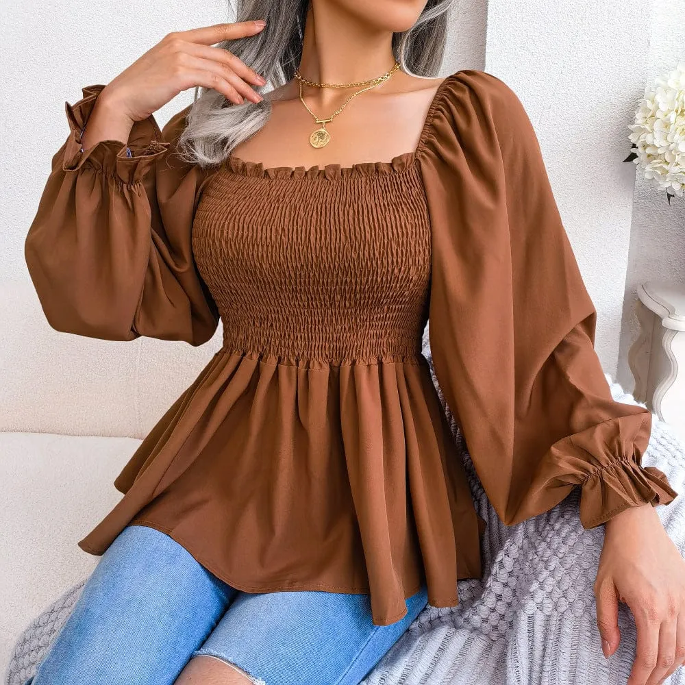 Hazel Long Sleeve Chiffon Shirt