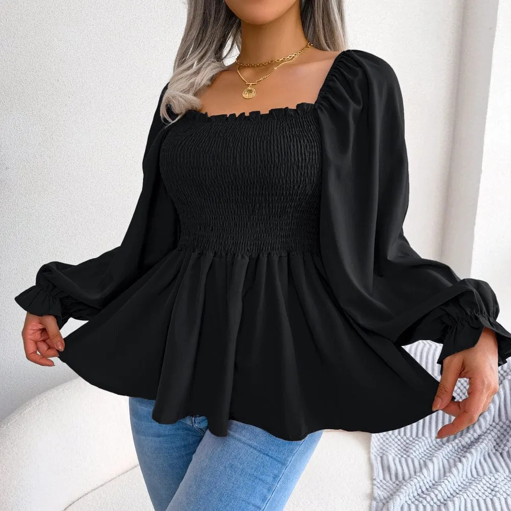 Hazel Long Sleeve Chiffon Shirt