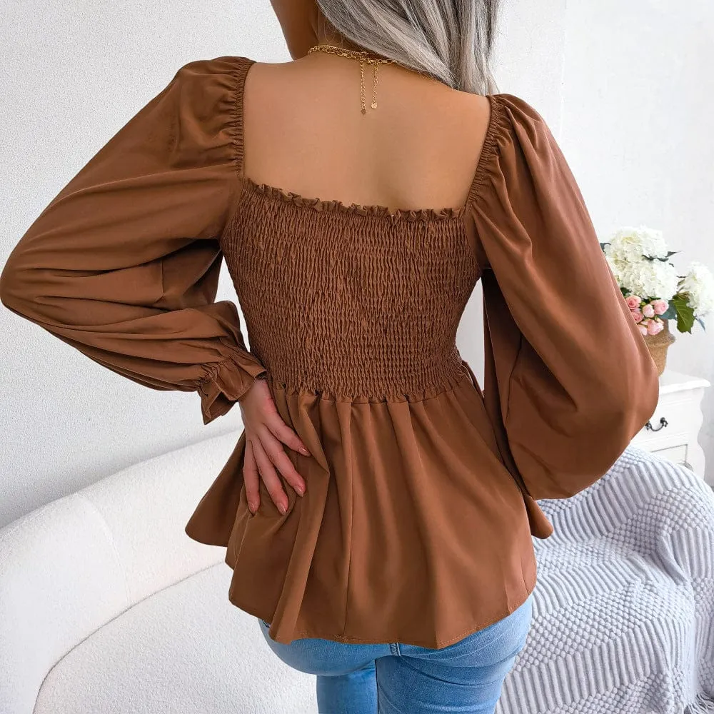 Hazel Long Sleeve Chiffon Shirt