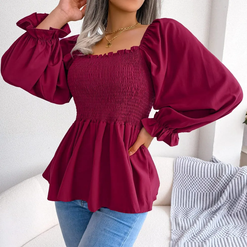 Hazel Long Sleeve Chiffon Shirt