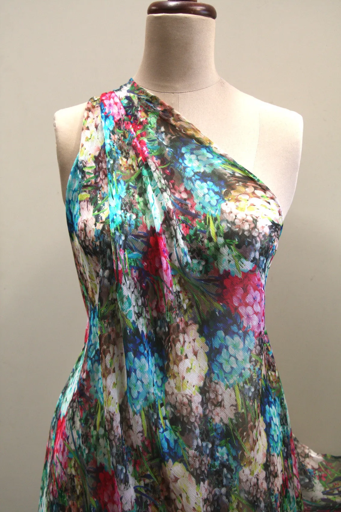 Hypnotic Blooms Crinkle Chiffon