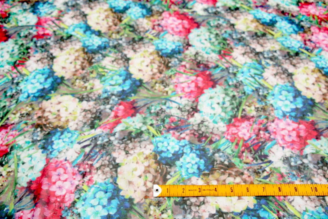 Hypnotic Blooms Crinkle Chiffon