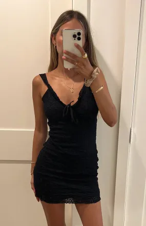 Kienna Black Mini Dress