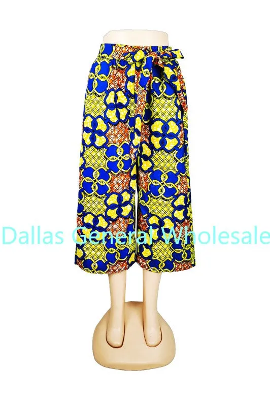 Ladies Dashiki Palazzo Capris Pants Wholesale