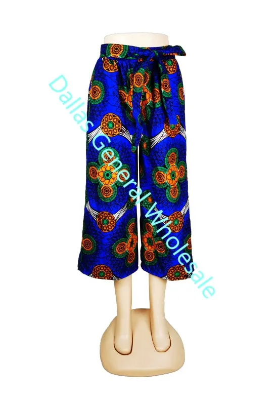 Ladies Dashiki Palazzo Capris Pants Wholesale