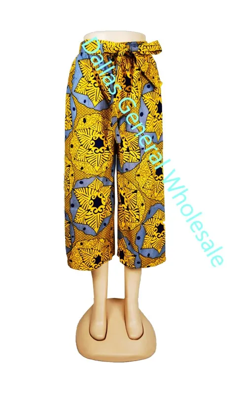 Ladies Dashiki Palazzo Capris Pants Wholesale