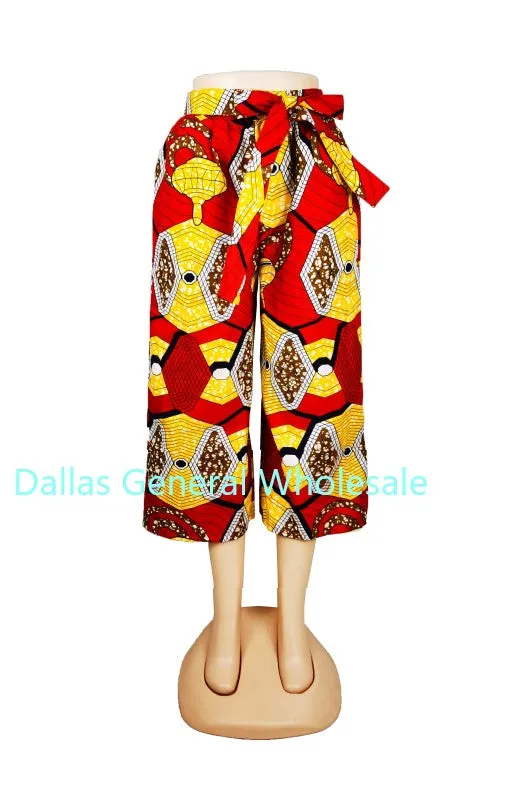 Ladies Dashiki Palazzo Capris Pants Wholesale