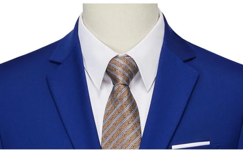 Men Blazer - 1-Button Style Blue Blazer