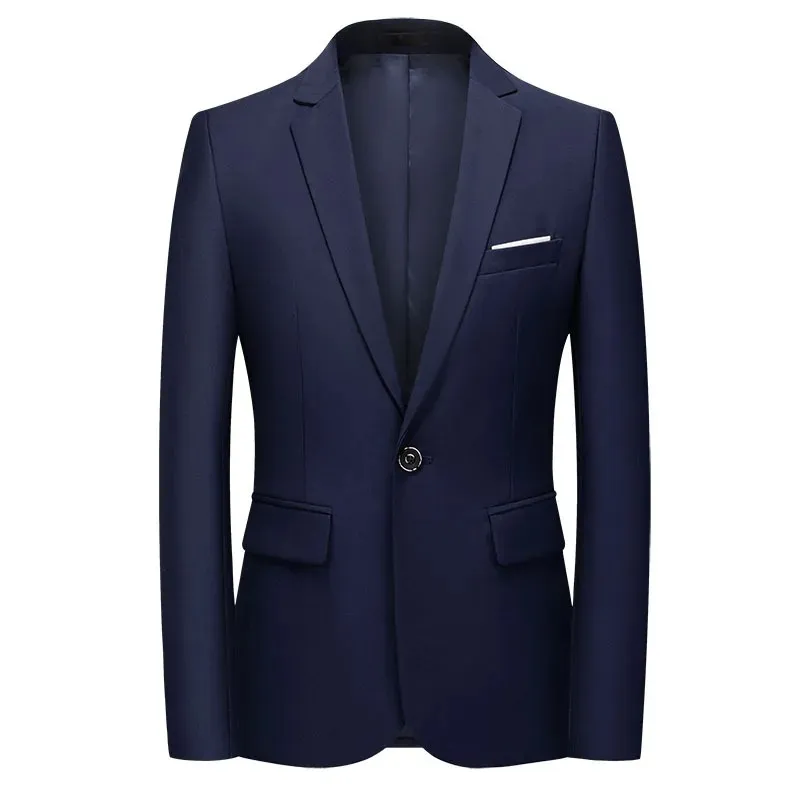 Men's Luxurious Slim Fit One-Button Suit Jacket | Ideal for All Seasons