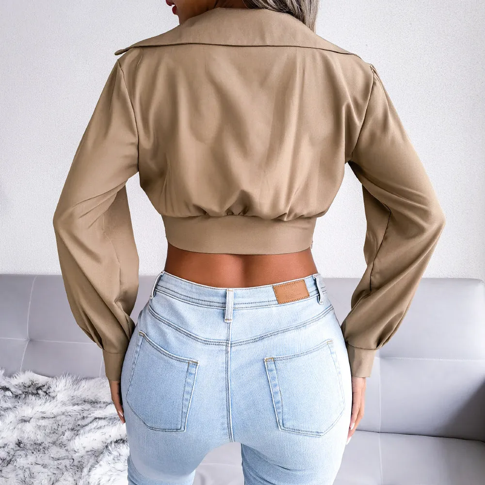 Pullover Solid Wholesale Crop Tops