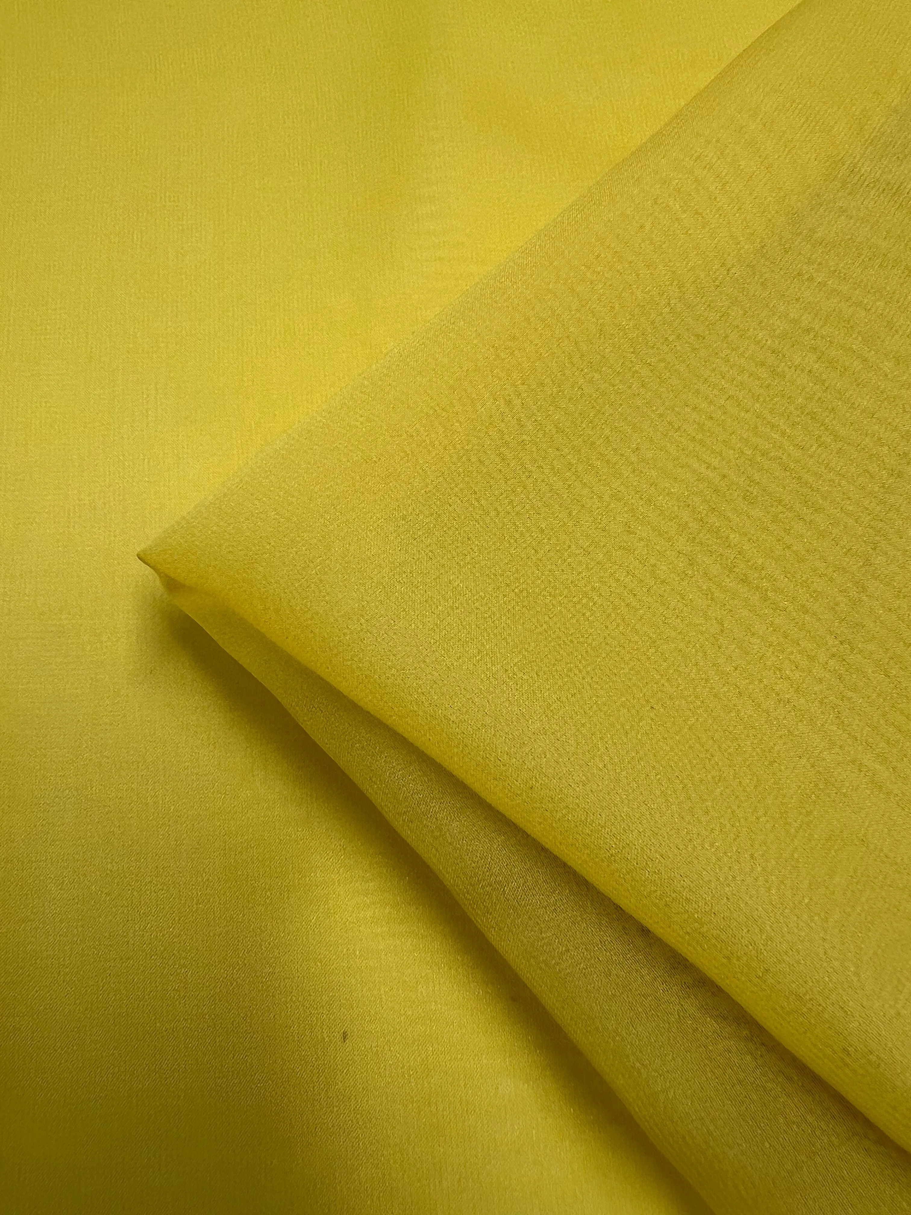 Pure Silk Georgette - Buttercup - 135cm