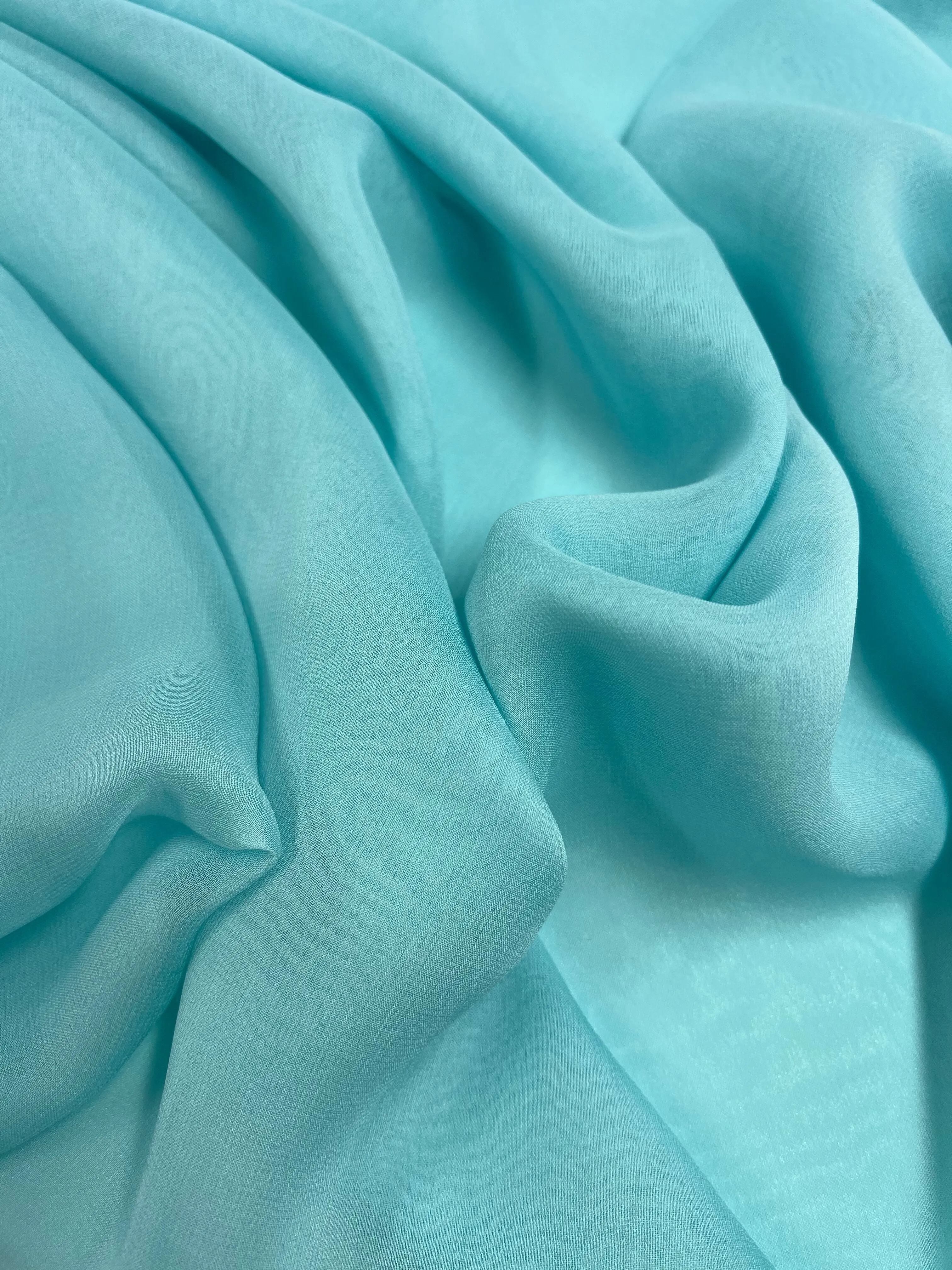 Pure Silk Georgette - Tiffany - 135cm