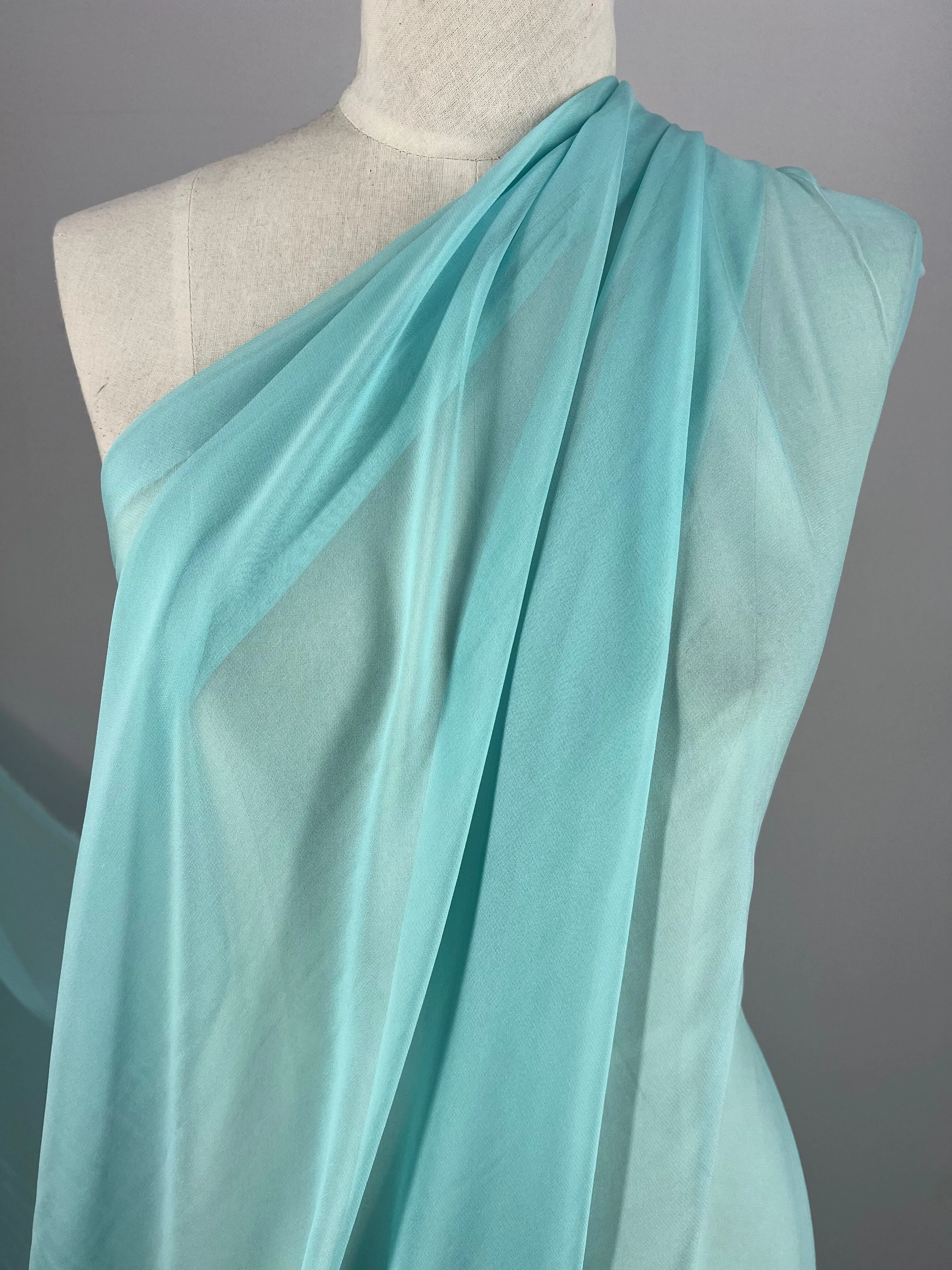 Pure Silk Georgette - Tiffany - 135cm