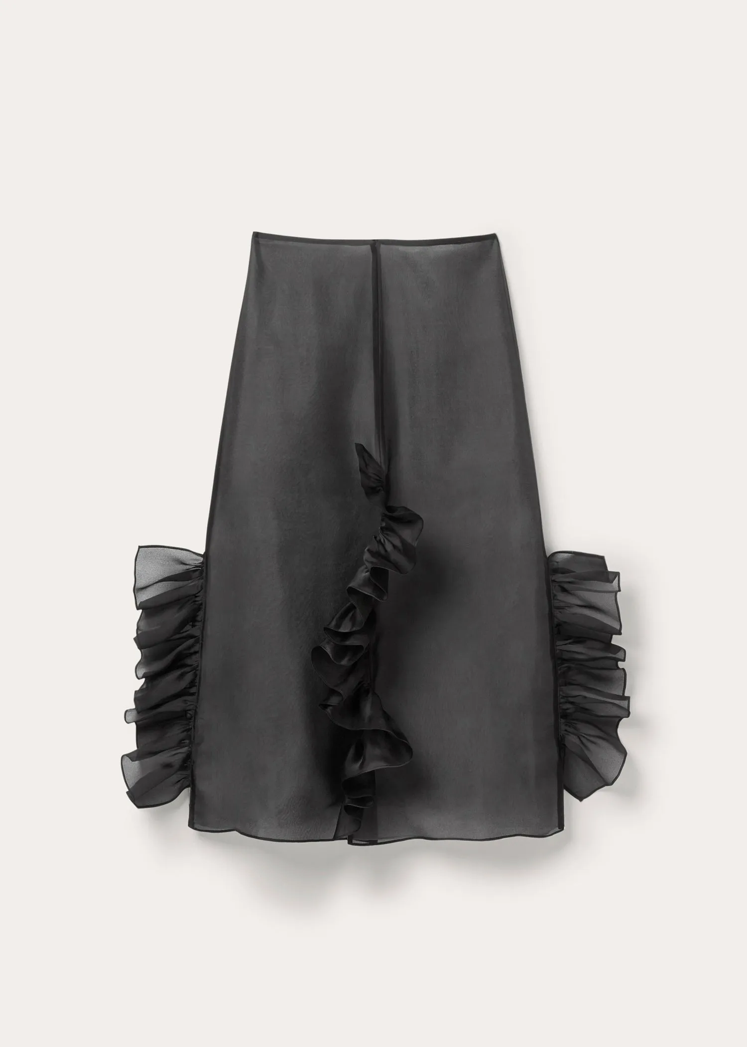 Radieux split frill skirt