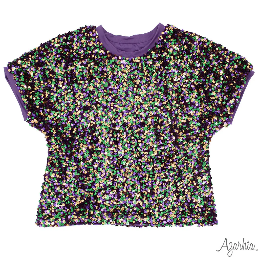 Sequin Boxy T’ Mardi Gras