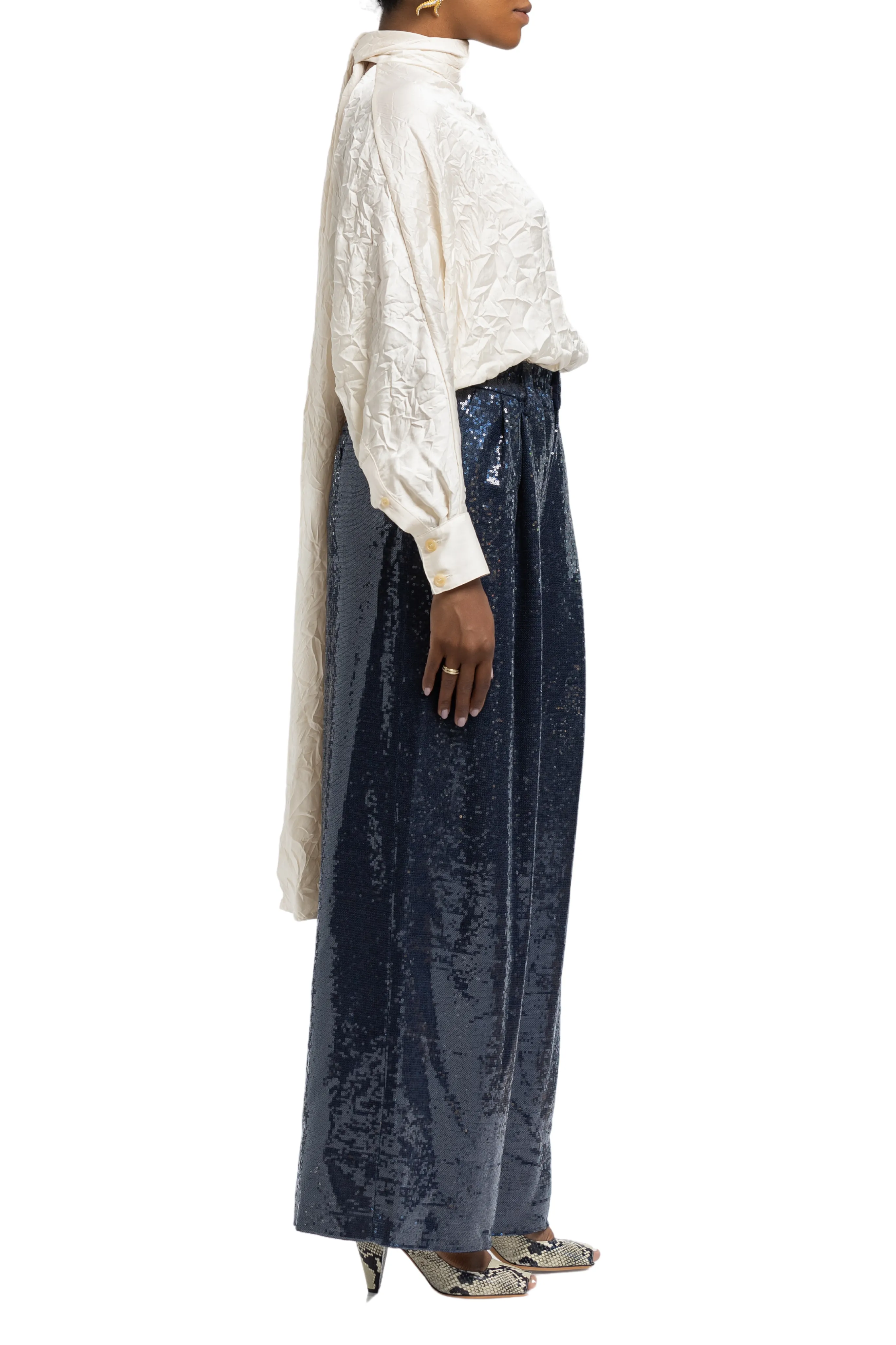 Sequin Jumbo Wide Leg Pants