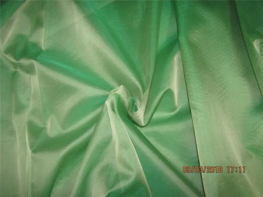 Silk Organza fabric iridescent green color 54" wide [8387]