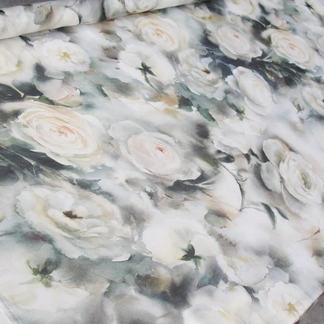 Snow Roses Chiffon