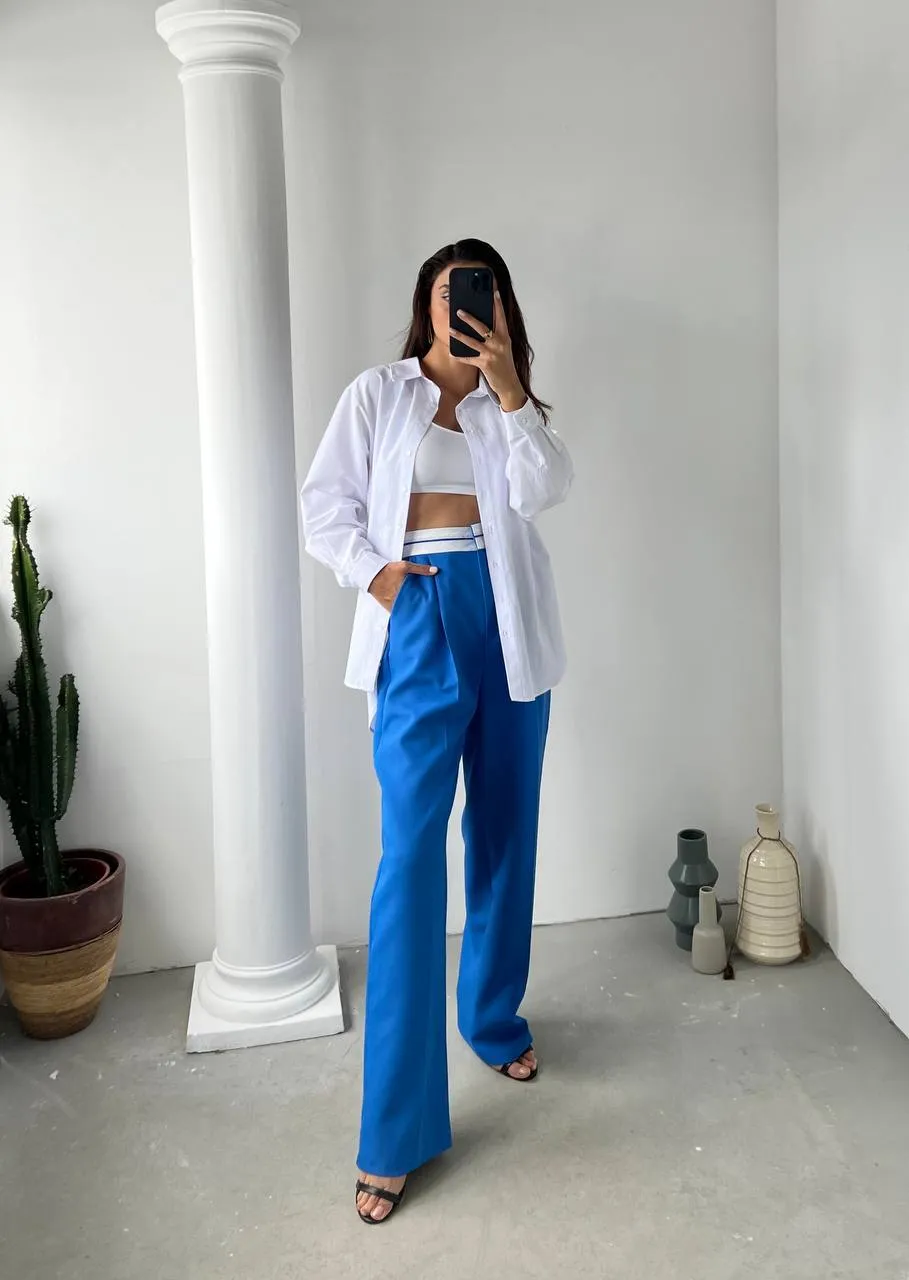 strip waist palazzo pants