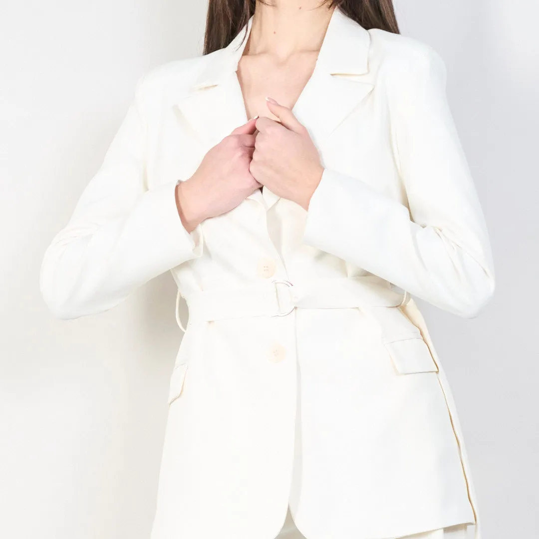 Tailored belted blazer wholesale