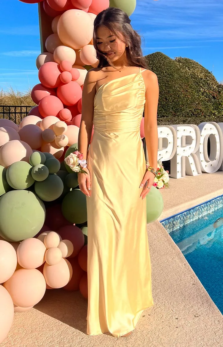 Tina Yellow Formal Maxi Dress