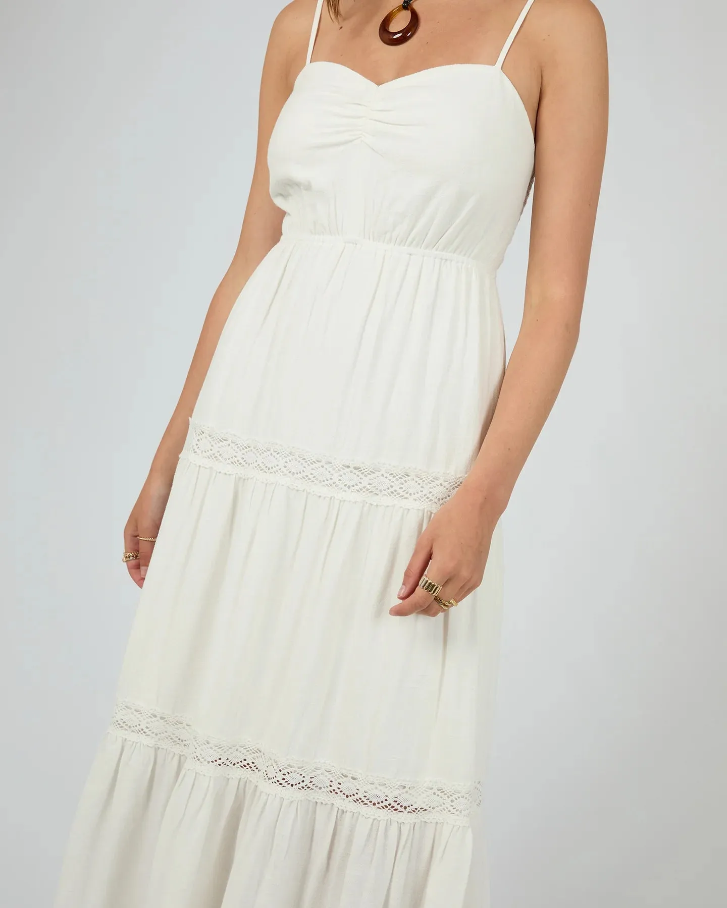 Toledo Maxi Dress - Vintage White