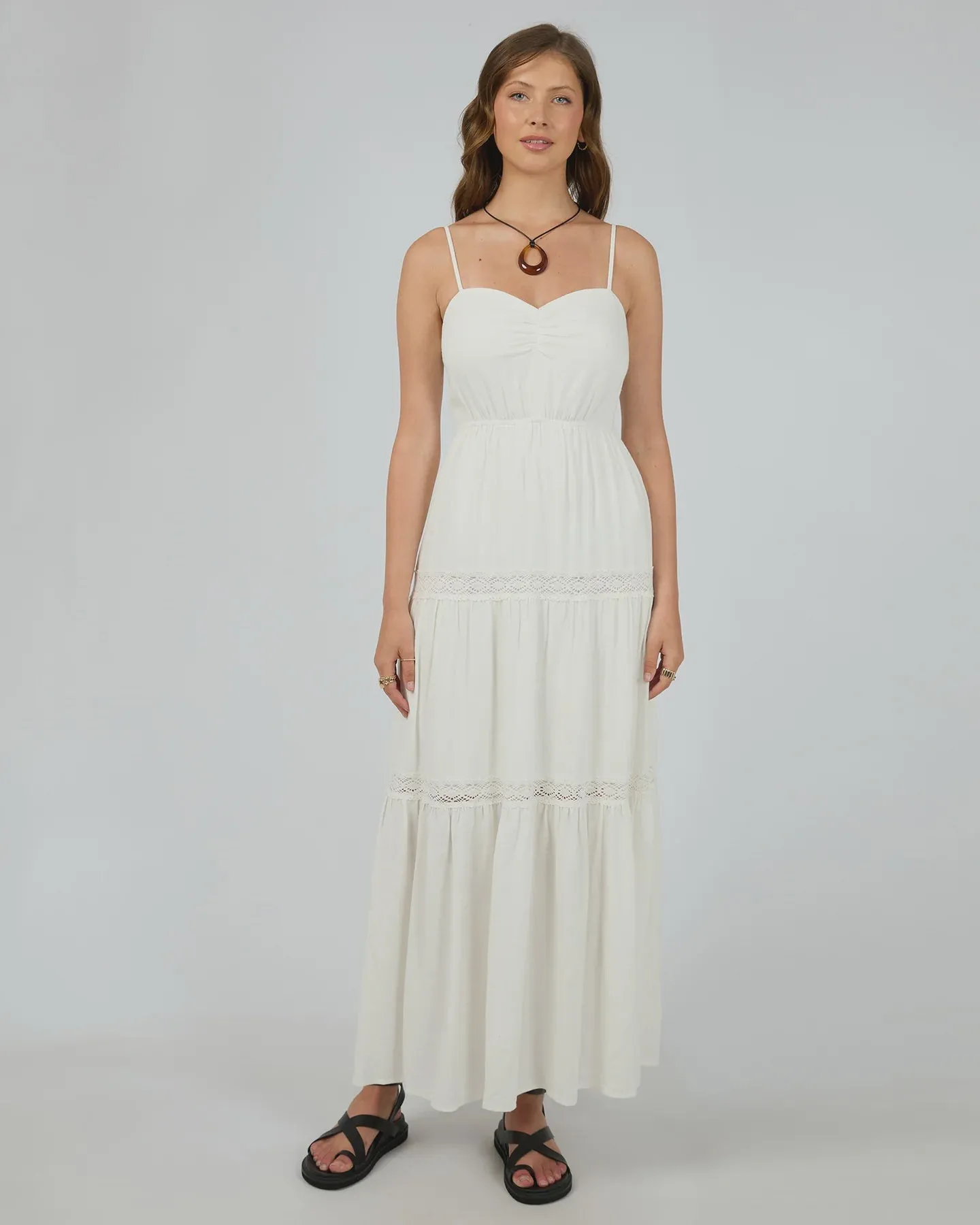 Toledo Maxi Dress - Vintage White